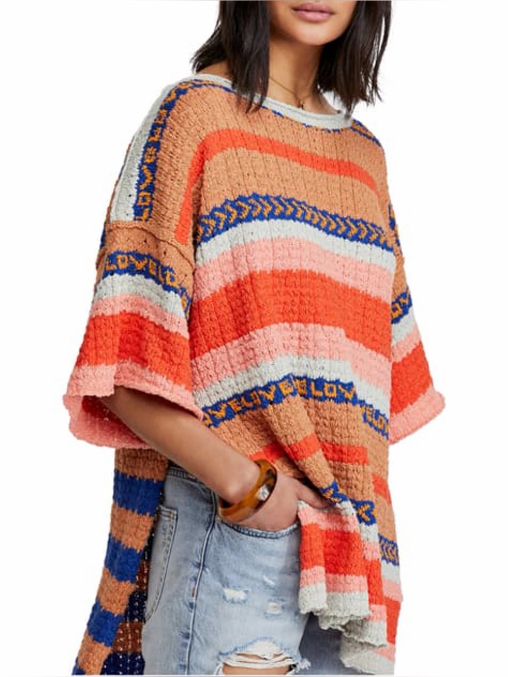 Free People Hidden Love Tunic Sweater